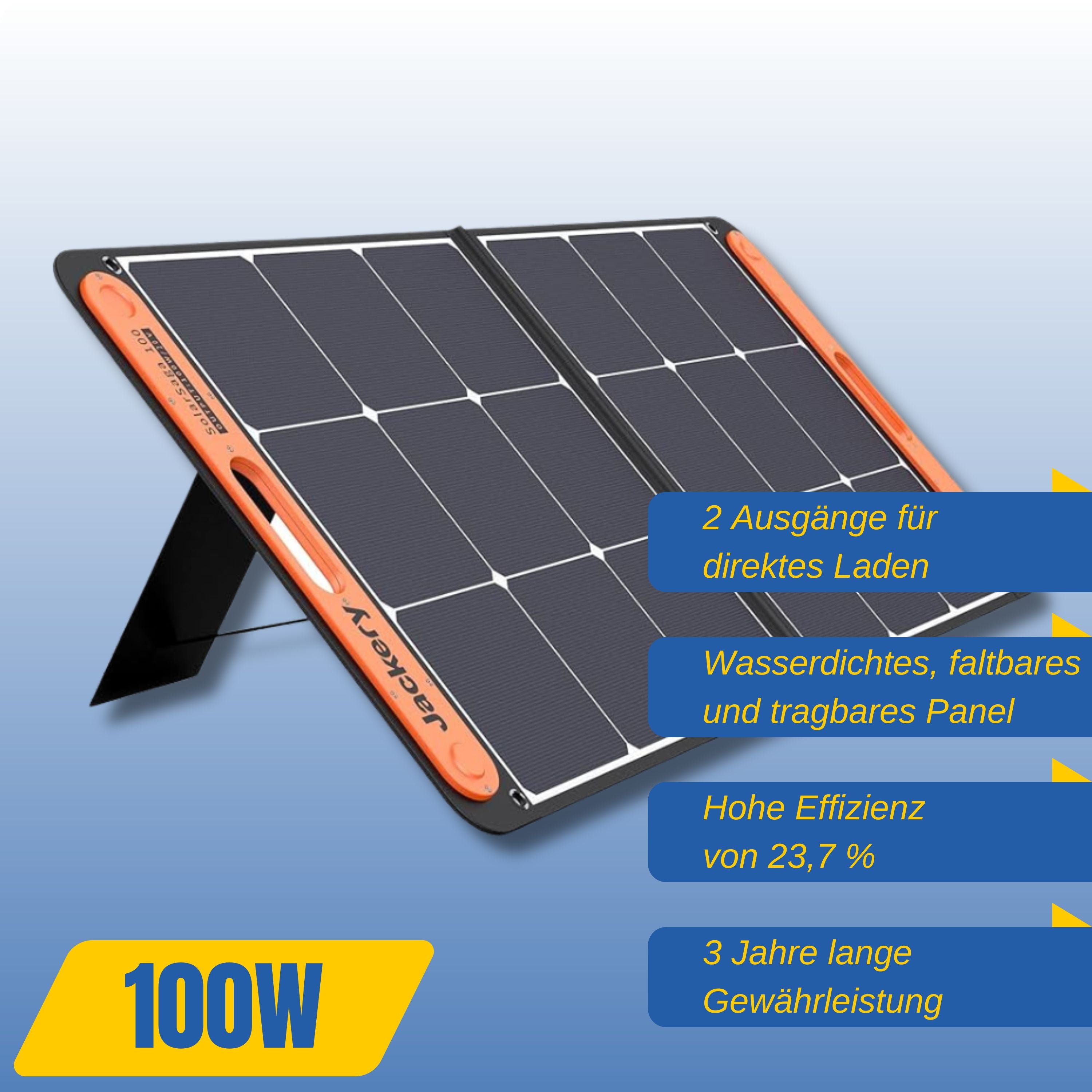 Jackery SolarSaga 100W Solarpanel für Powerstation