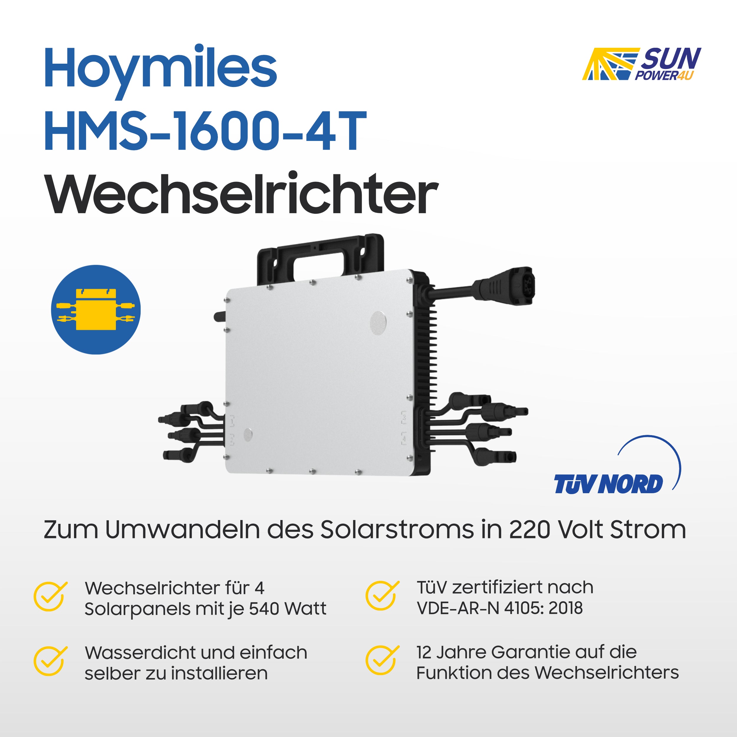 Hoymiles HMS-1600-4T Wi-Fi 1600W