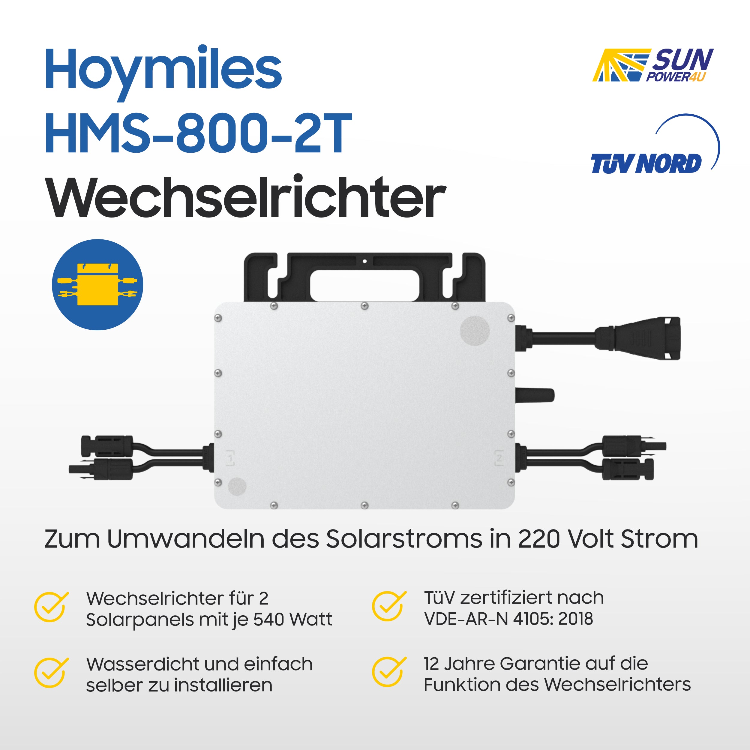 Hoymiles HMS-800-2T Wi-Fi 800W